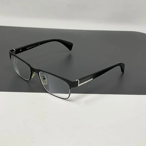 Prada VPR61P FAD-1O1 Eyeglasses Frames Matte Black Rectangle 53 [] 16 140 - Picture 6 of 13